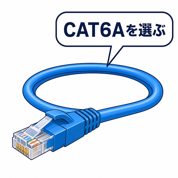 10ギガ用のLANケーブルはCAT6Aを選ぶ